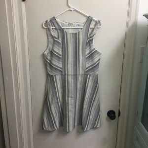 Black and white BCBG patterned striped dress